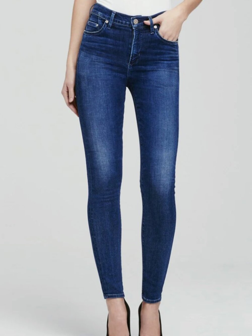 Citizens of Humanity Rocket High Rise Dark Wash Skinny Jeans - Size 27